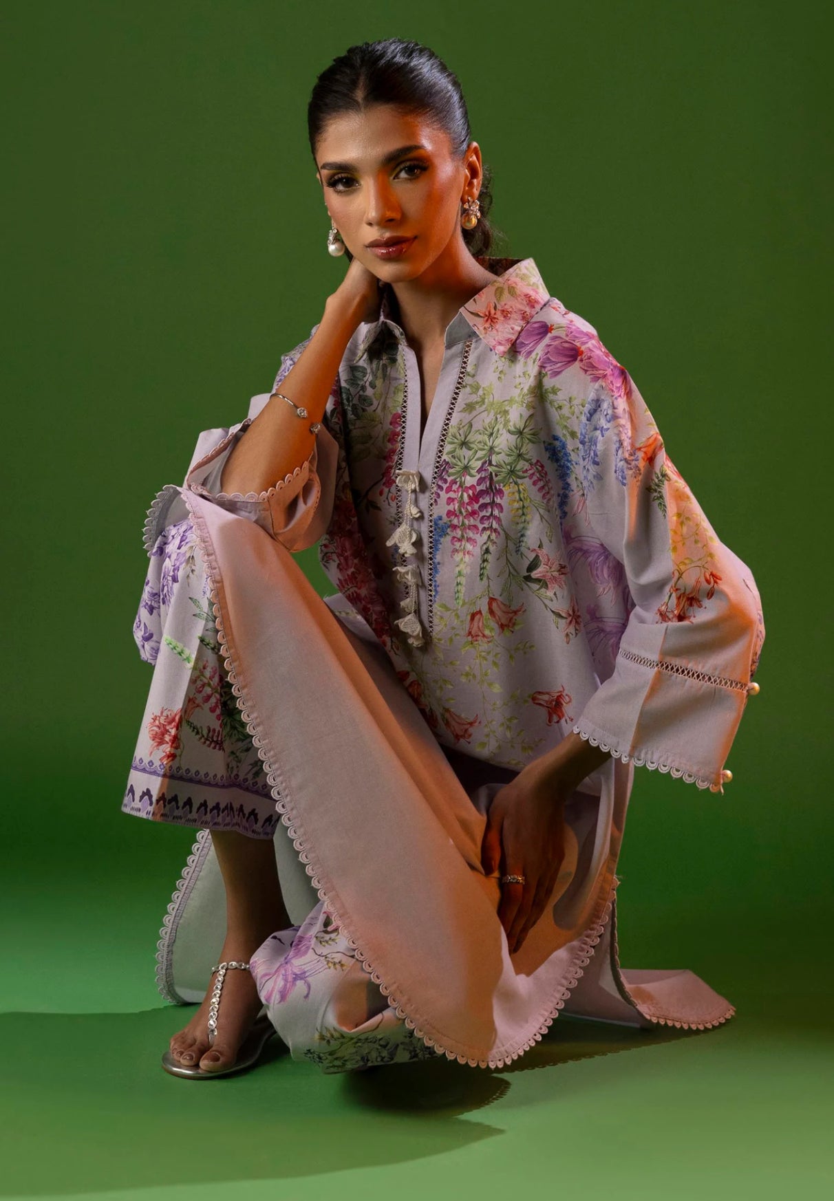 SANA SAFINAZ | STITCHED 2 PIECE SUIT LAWN | H251-013B-2C