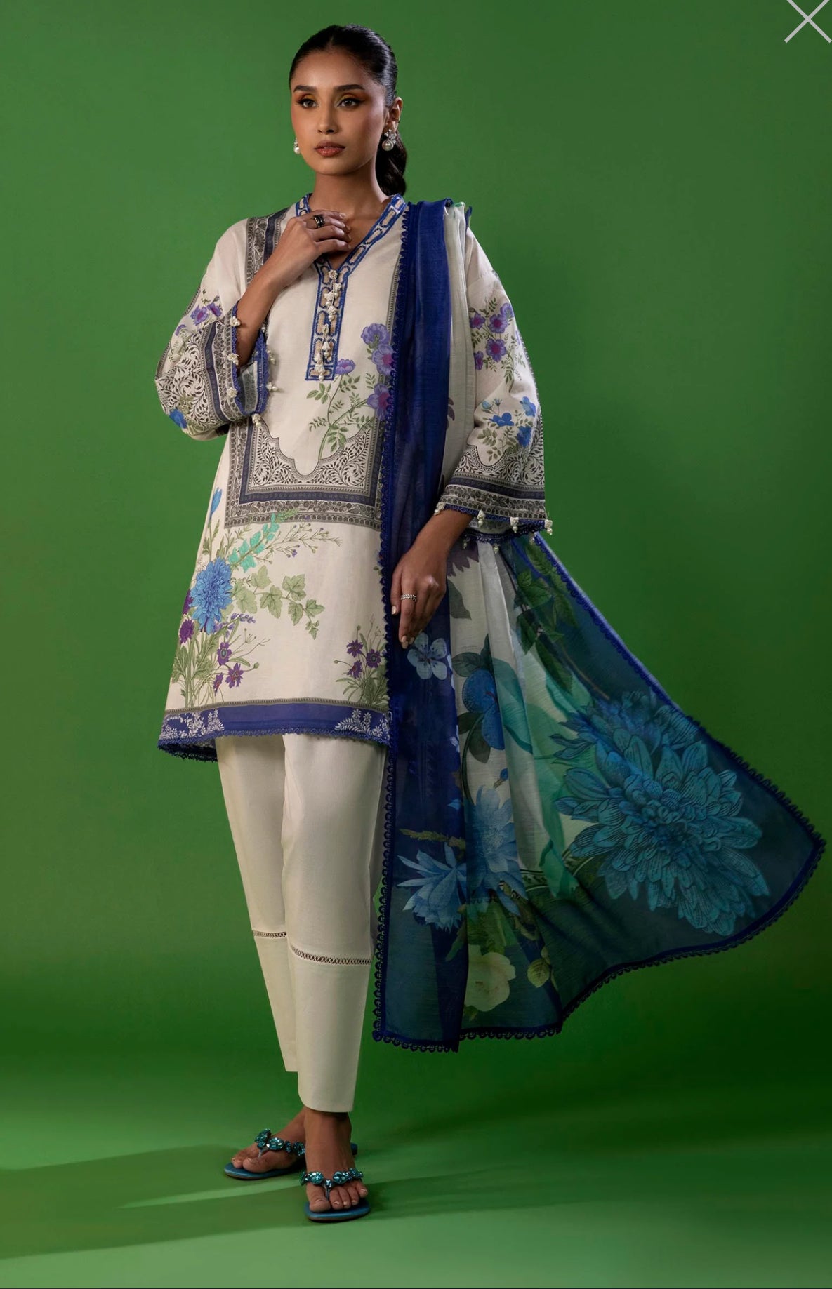 SANA SAFINAZ | STITCHED 3 PIECE SUIT LAWN | H251-010A-3DE