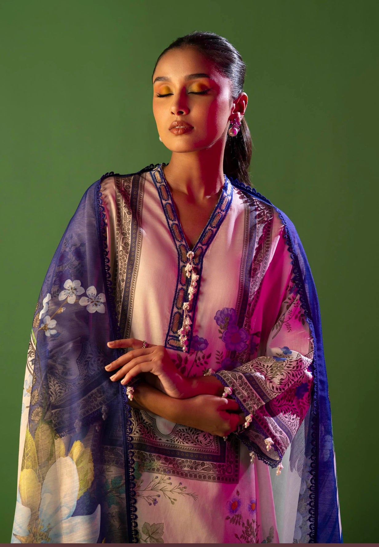 SANA SAFINAZ | STITCHED 3 PIECE SUIT LAWN | H251-010A-3DE
