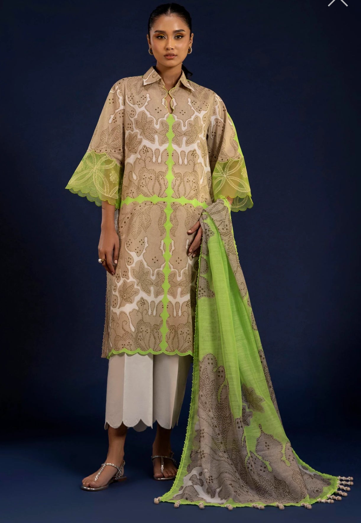 SANA SAFINAZ | STITCHED 3 PIECE SUIT LAWN | H251-010A-3DE
