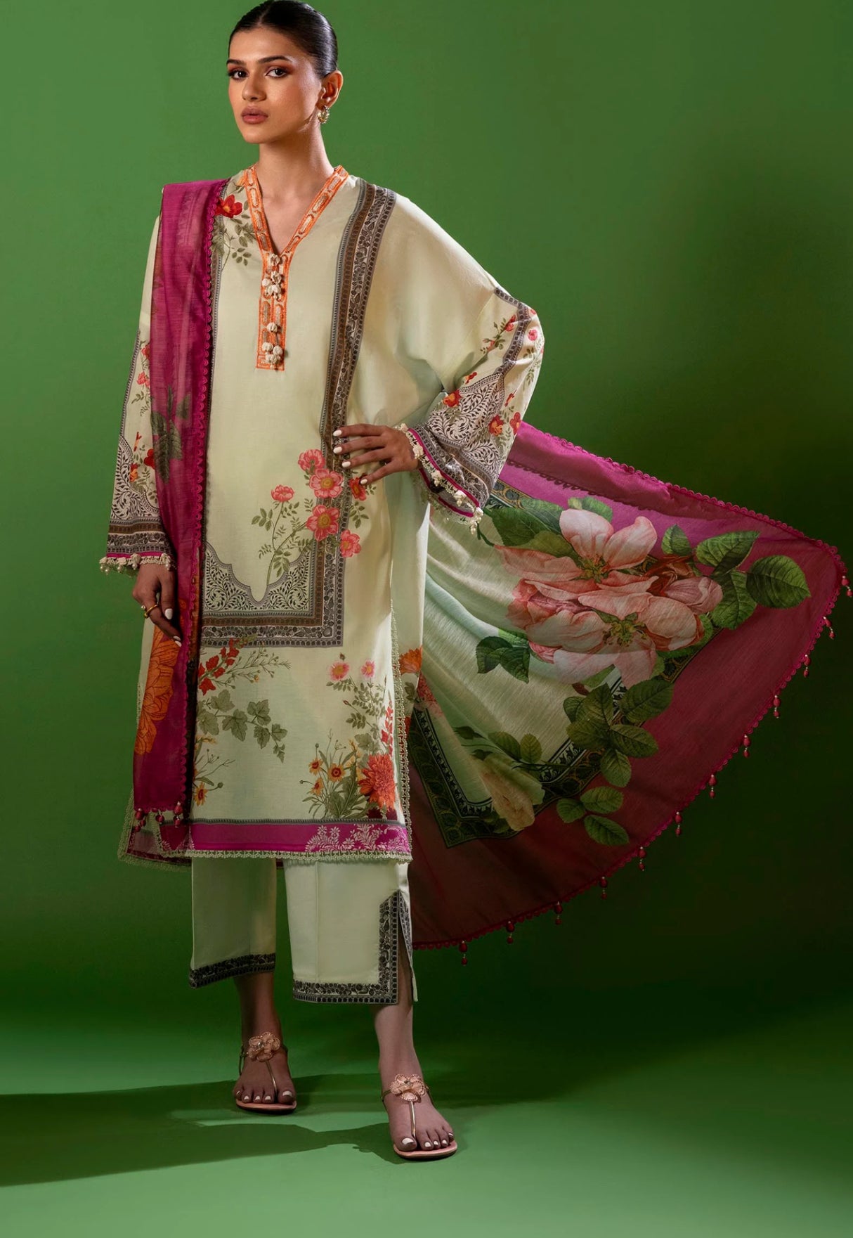 SANA SAFINAZ | STITCHED 3 PIECE SUIT LAWN | H251-010B-3DE