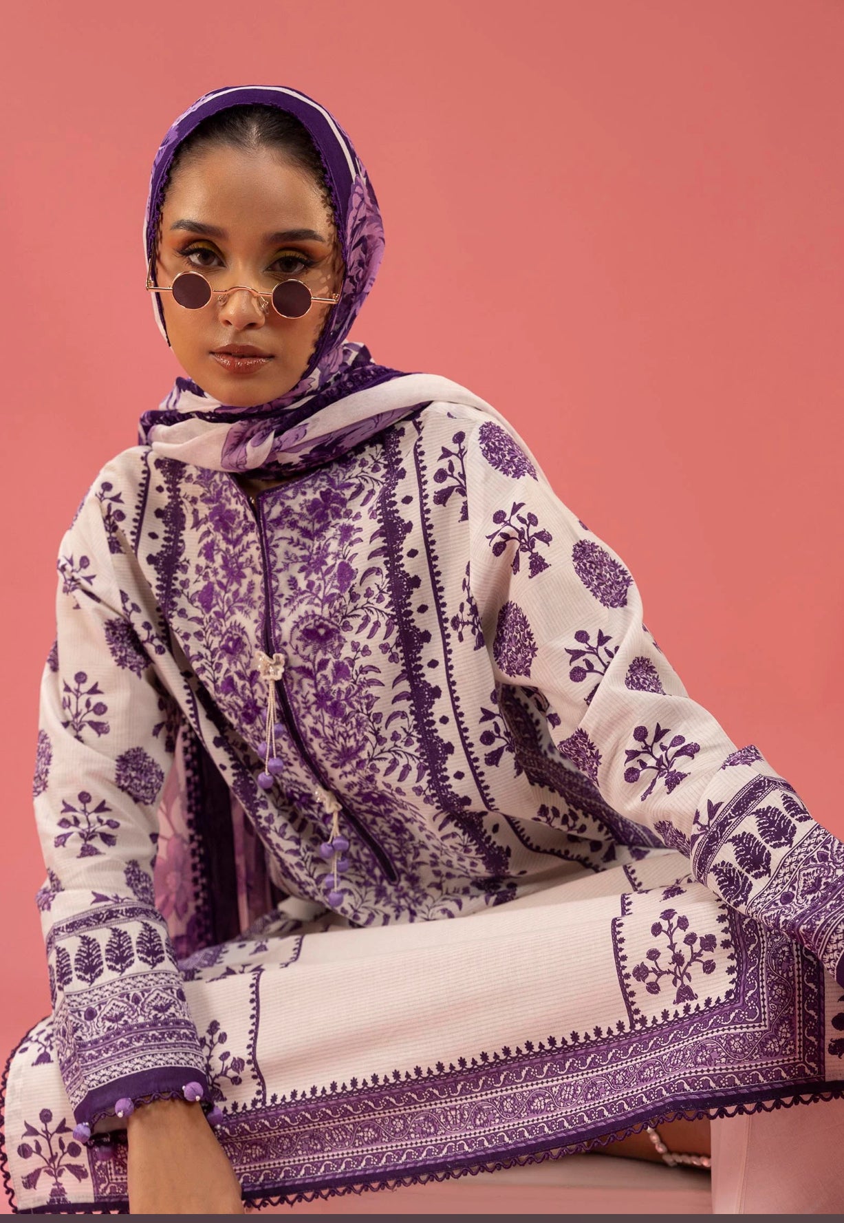 SANA SAFINAZ | STITCHED 3 PIECE SUIT LAWN | H251-011B-3LC