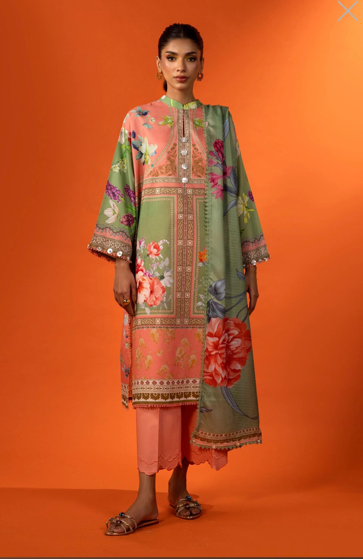 SANA SAFINAZ | STITCHED 3 PIECE SUIT LAWN | H251-009B-3AS