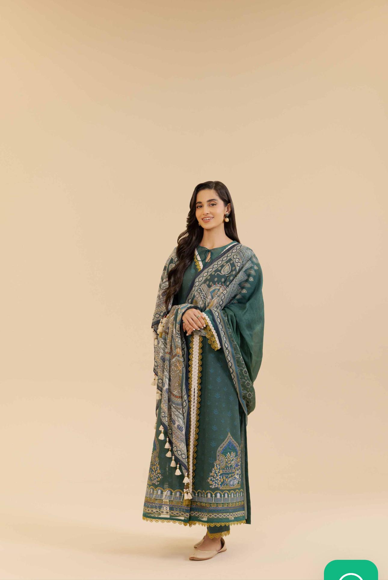 NISHAT LINEN |3PC PRINTED EMBROIDERED SUIT|42405049