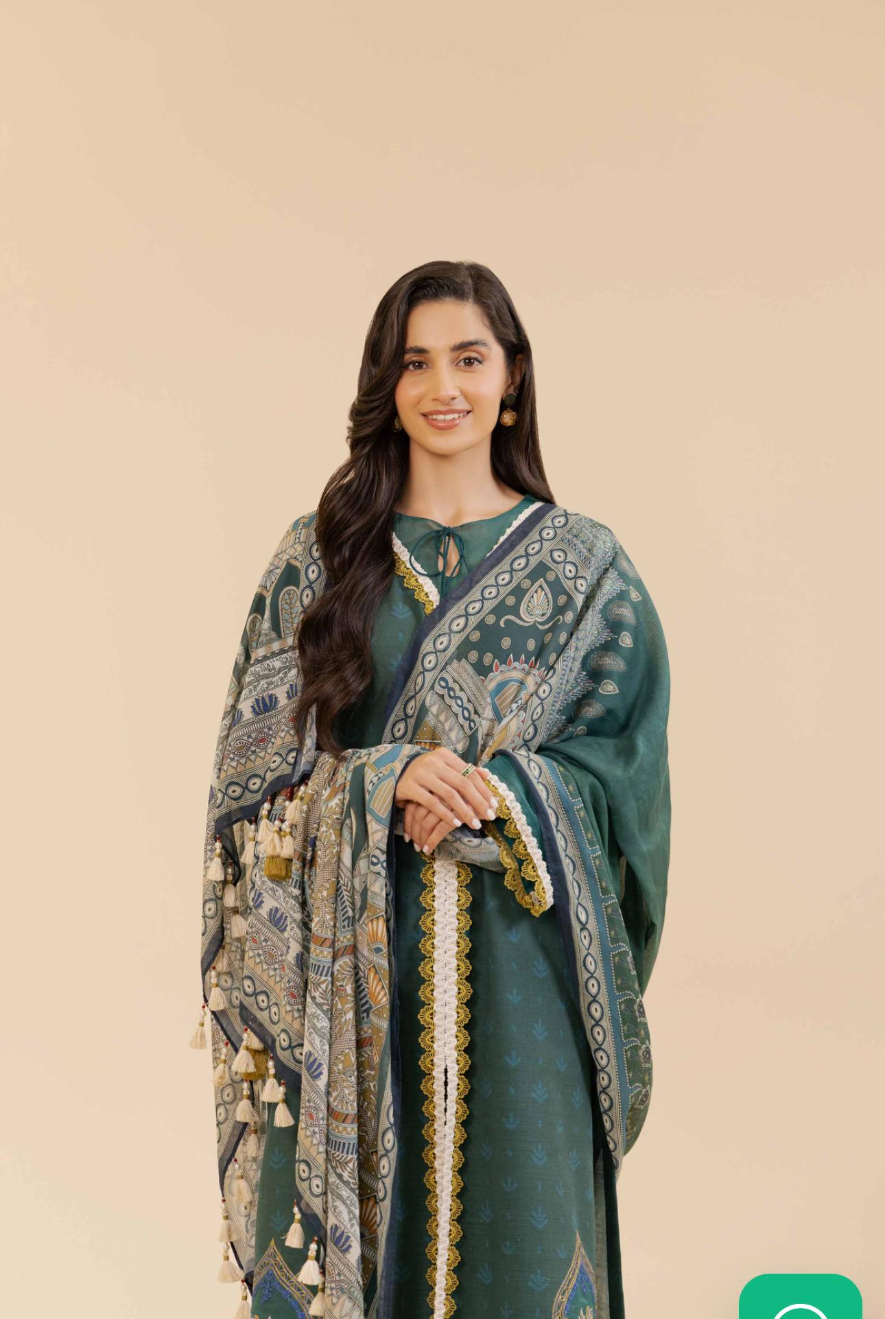 NISHAT LINEN |3PC PRINTED EMBROIDERED SUIT|42405049