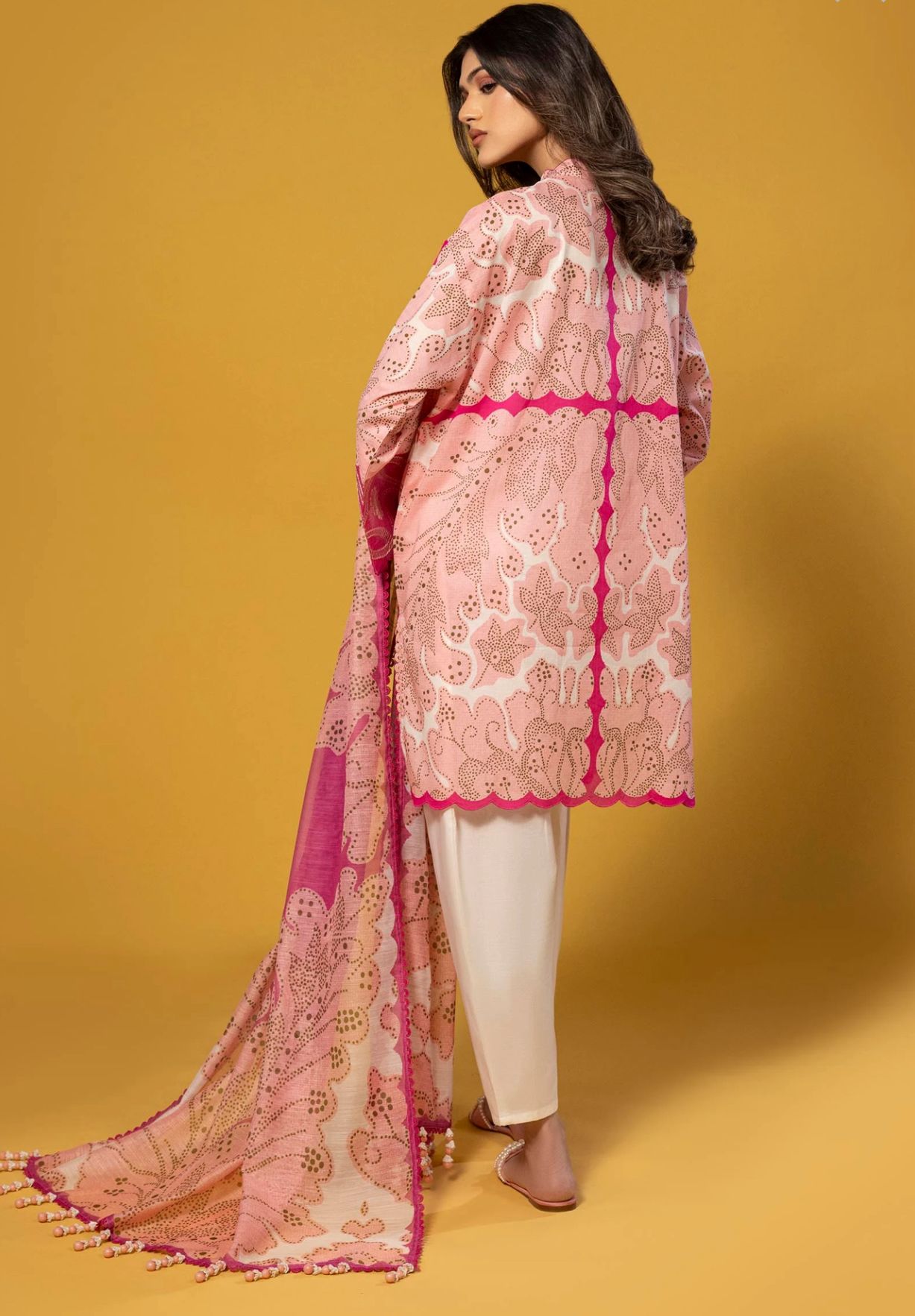 SANA SAFINAZ | STITCHED 3 PIECE FARSHI SHALWAR SUIT LAWN | H251-004-2DD