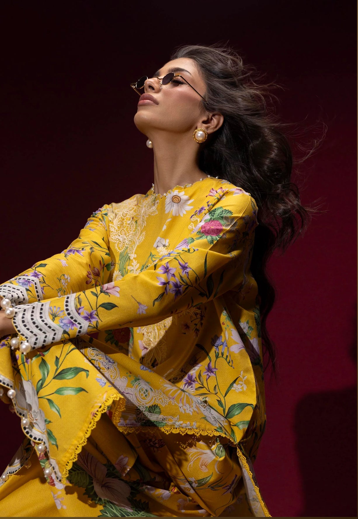 SANA SAFINAZ | STITCHED 2 PIECE SUIT LAWN  | H251-014A-2AC