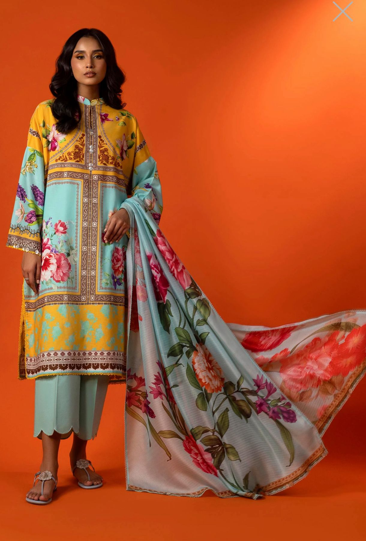 SANA SAFINAZ | STITCHED 3 PIECE SUIT LAWN  | H251-009-3AS